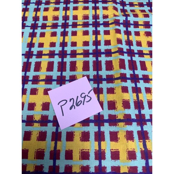 Colorful Checkered Cotton Fabric 1/2 Yard 42" Wide Crafts & Sewing Projects - Picture 7 of 7
